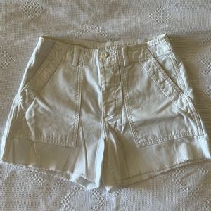 Like new, Gap high waisted white utility short, size 6